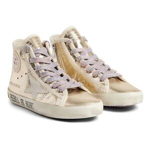 💕HP💕Golden Goose x Bonpoint gold metallic high top girls sneakers